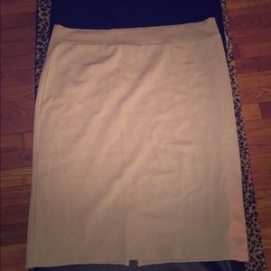 New w/ tag Charlotte Russe XL fitted beige skirt